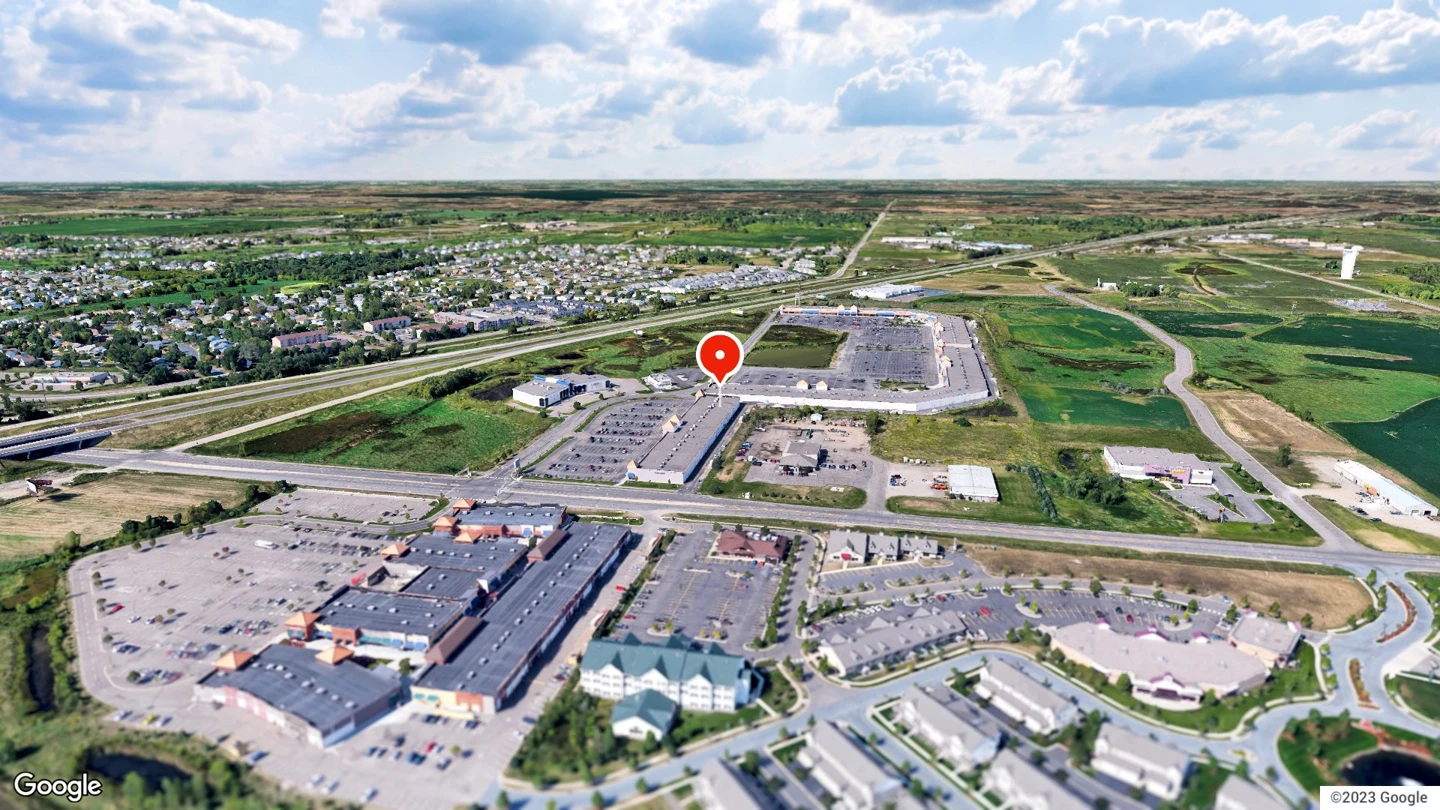Aerial view of Albertville Premium Outlets